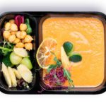 Ужин Тыквенный крем сум с нутом и молодой кукурузой